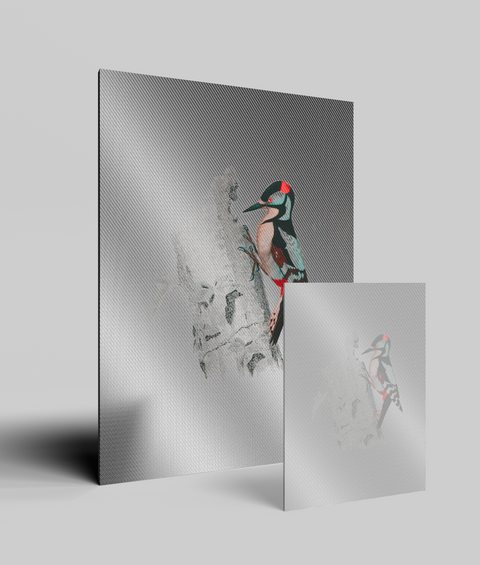 Picchio Vintage - Quadro di Design