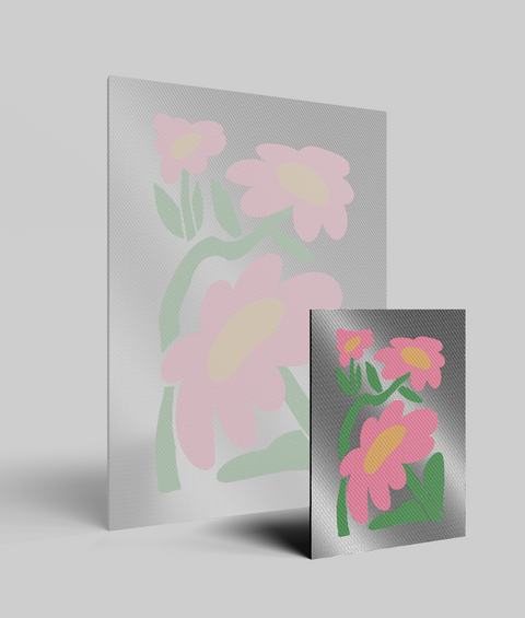 Margherita Rosa Flat - Quadro di Design