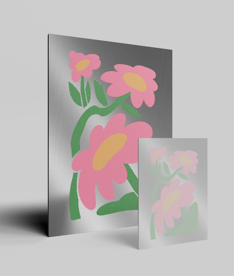 Margherita Rosa Flat - Quadro di Design