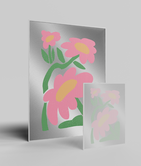 Margherita Rosa Flat - Quadro di Design