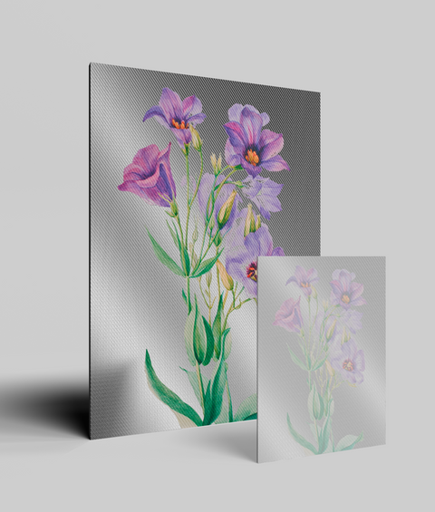 Lisianthus Vintage - Quadro di Design