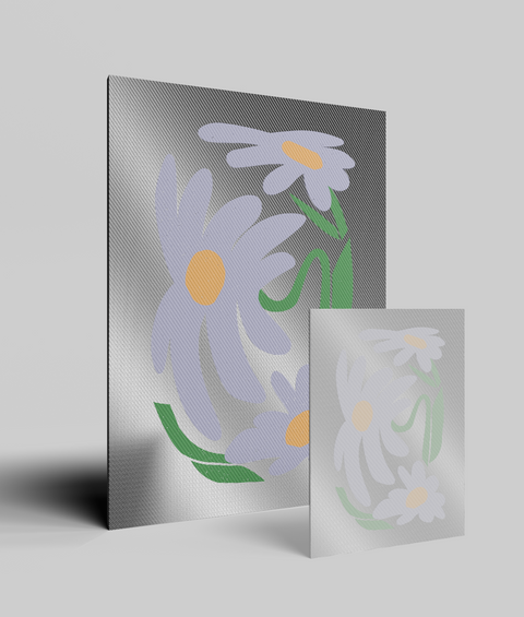 Margherita Viola Flat - Quadro di Design