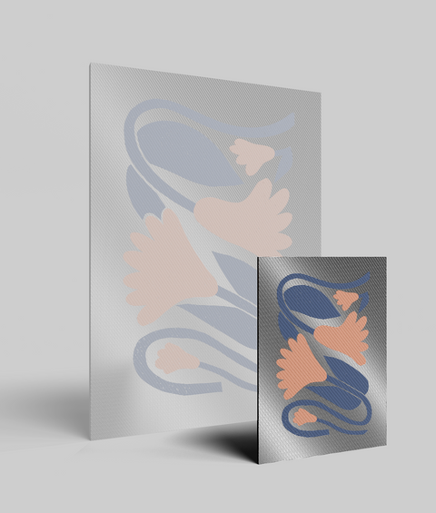 Calla Blu Flat - Quadro di Design