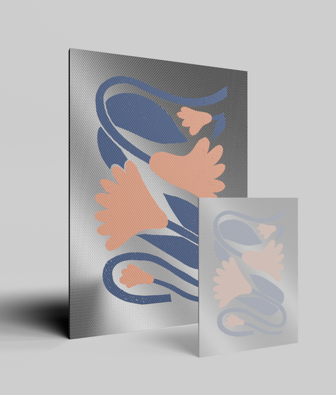 Calla Blu Flat - Quadro di Design