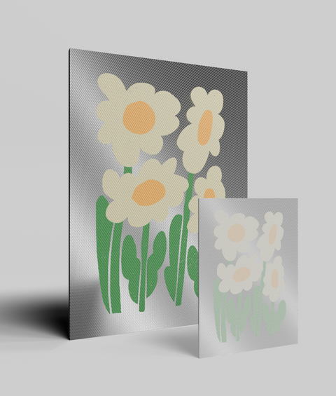 Margherita Gialla Flat - Quadro di Design