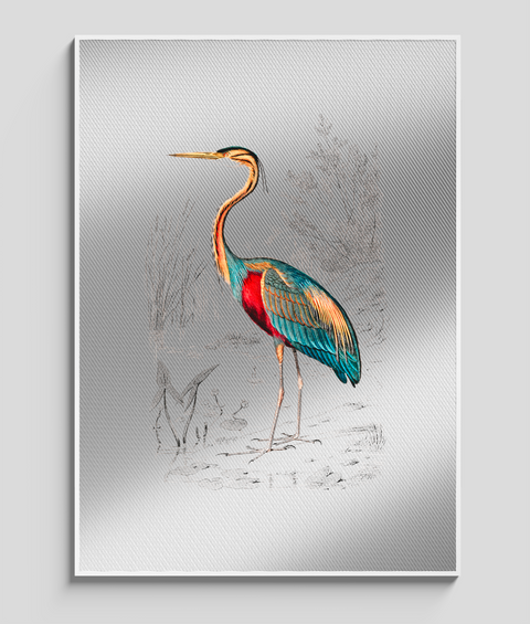 Airone Vintage - Quadro di design