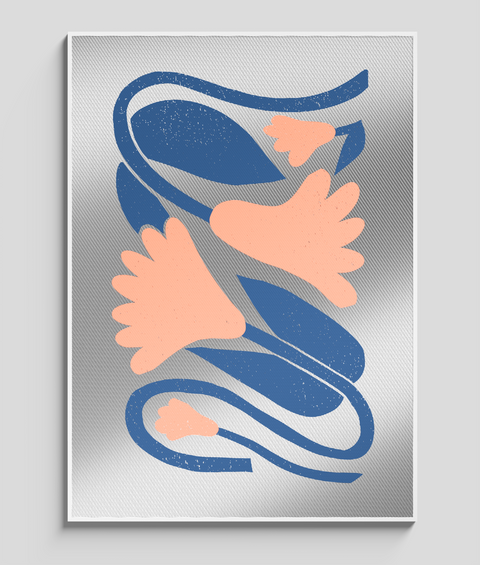 Calla Blu Flat - Quadro di Design