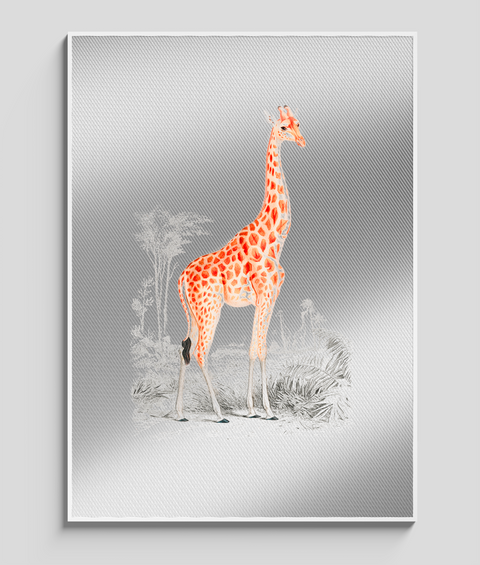 Giraffa Vintage - Quadro di Design