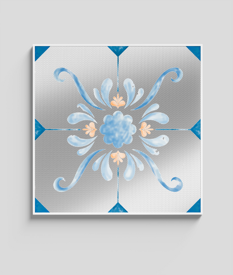 Maiolica 11 - Quadro di Design - 45x45cm