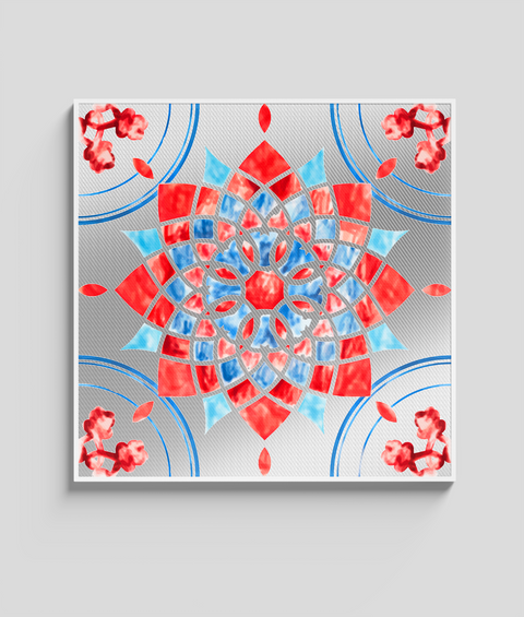 Maiolica 12 - Quadro di Design - 45x45cm