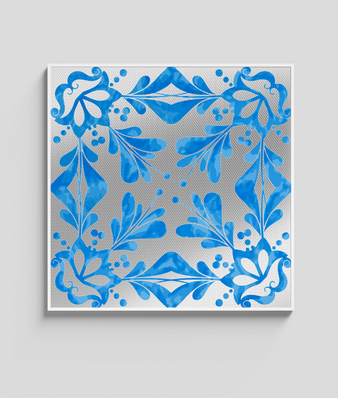 Maiolica 17 - Quadro di Design - 45x45cm
