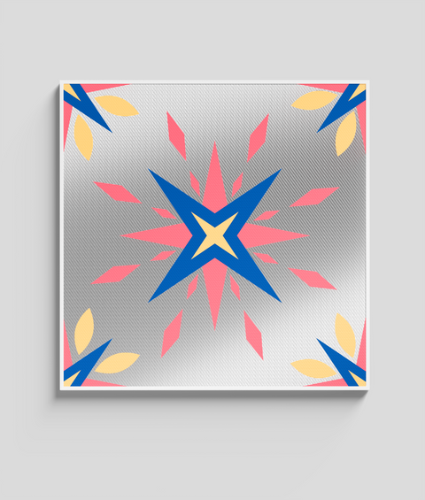 Maiolica 19 - Quadro di Design - 45x45cm