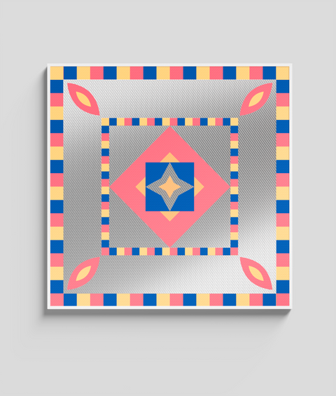Maiolica 20 - Quadro di Design - 45x45cm