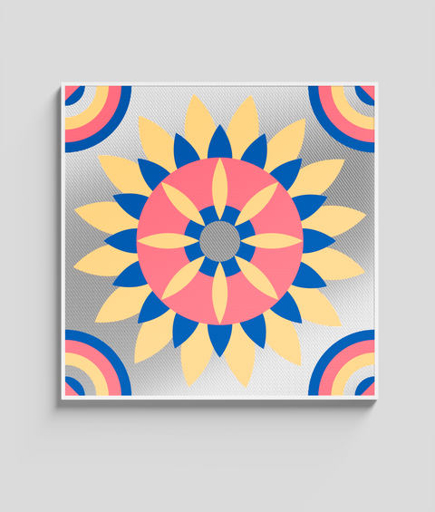 Maiolica 21 - Quadro di Design - 45x45cm