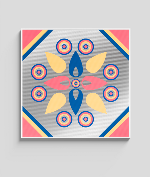 Maiolica 22 - Quadro di Design - 45x45cm
