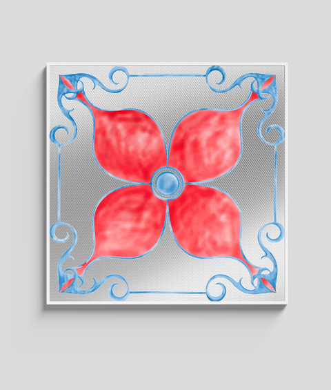 Maiolica 9 - Quadro di Design - 45x45cm