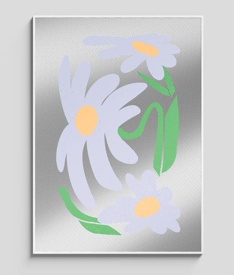 Margherita Viola Flat - Quadro di Design