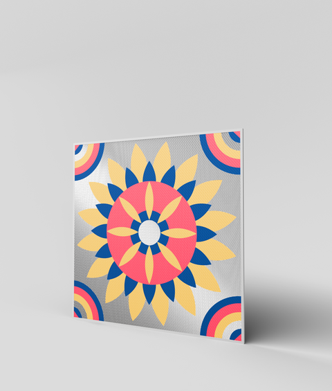 Maiolica 21 - Quadro di Design - 45x45cm