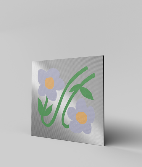 Margherita Lilla Flat - Quadro di Design - 45x45cm