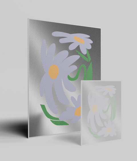 Margherita Viola Flat - Quadro di Design