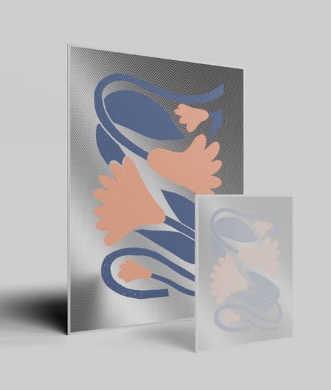 Calla Blu Flat - Quadro di Design