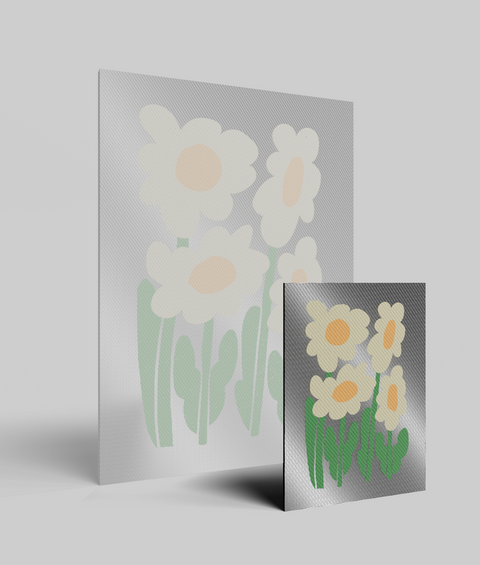 Margherita Gialla Flat - Quadro di Design