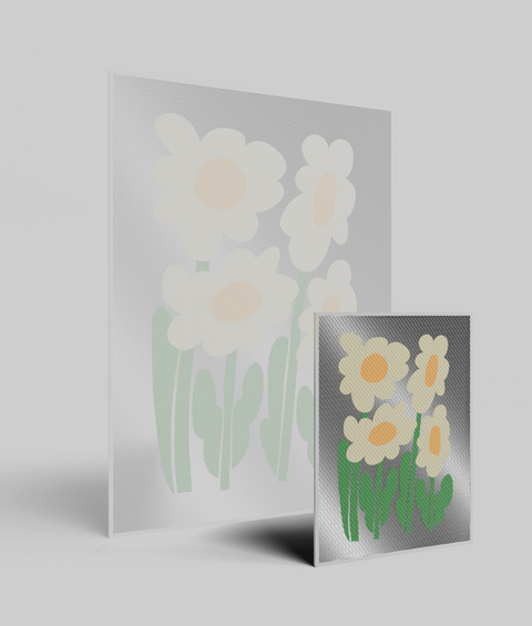 Margherita Gialla Flat - Quadro di Design