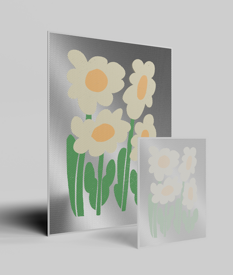 Margherita Gialla Flat - Quadro di Design