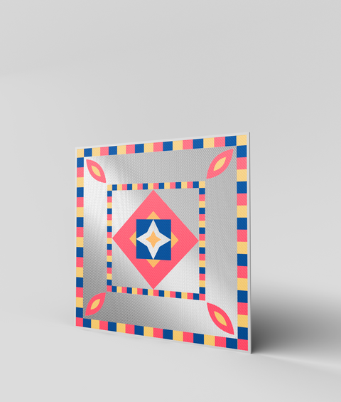 Maiolica 20 - Quadro di Design - 45x45cm