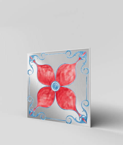 Maiolica 9 - Quadro di Design - 45x45cm